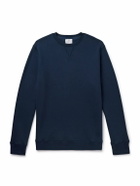 Kingsman - Logo-Embroidered Cotton and Cashmere-Blend Jersey Sweatshirt - Blue
