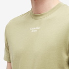 Calvin Klein Men's Stacked Logo T-Shirt in Faded Olive