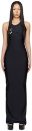 Coperni Black Single Emoji Maxi Dress