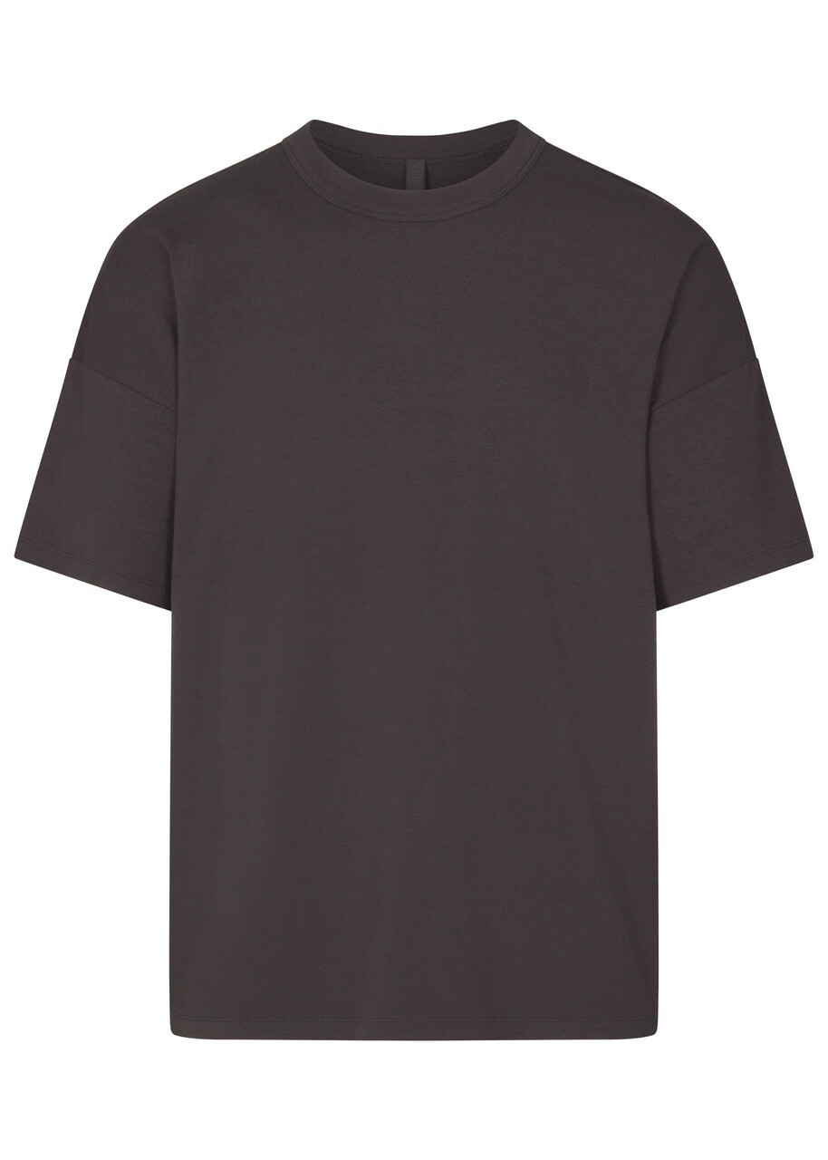 Skims Relaxed Cotton T-shirt Brown