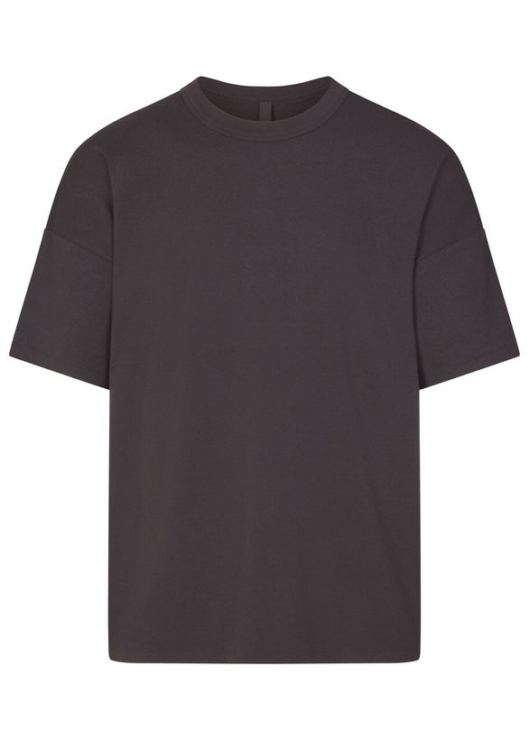 Photo: Skims Relaxed Cotton T-shirt Brown