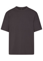 Skims Relaxed Cotton T-shirt Brown