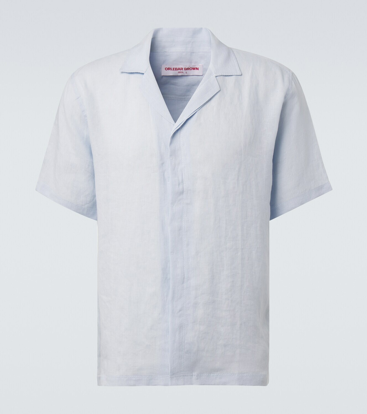 Orlebar Brown Maitan linen bowling shirt