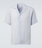 Orlebar Brown Maitan linen bowling shirt