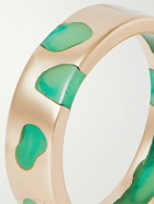 Ellie Mercer - 9-Karat Gold and Resin Ring - Green