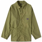 Needles Men's D.N. Coverall Jacket in Olive