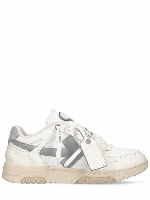 Photo: OFF-WHITE - Slim Out Leather Sneakers