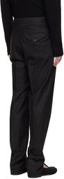 Ralph Lauren Purple Label Black Buckled Trousers