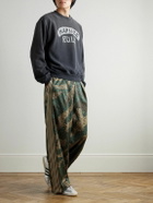 KAPITAL - Camouflage-Print Cotton-Jersey Sweatpants - Blue