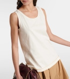 'S Max Mara Ruffled cotton jersey tank top