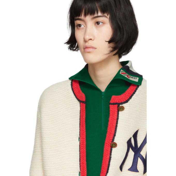 Gucci X NY Yankees Blue Wool Embroidered Sweater Dress S Gucci