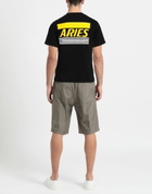 Aries Mens T-shirt in Black