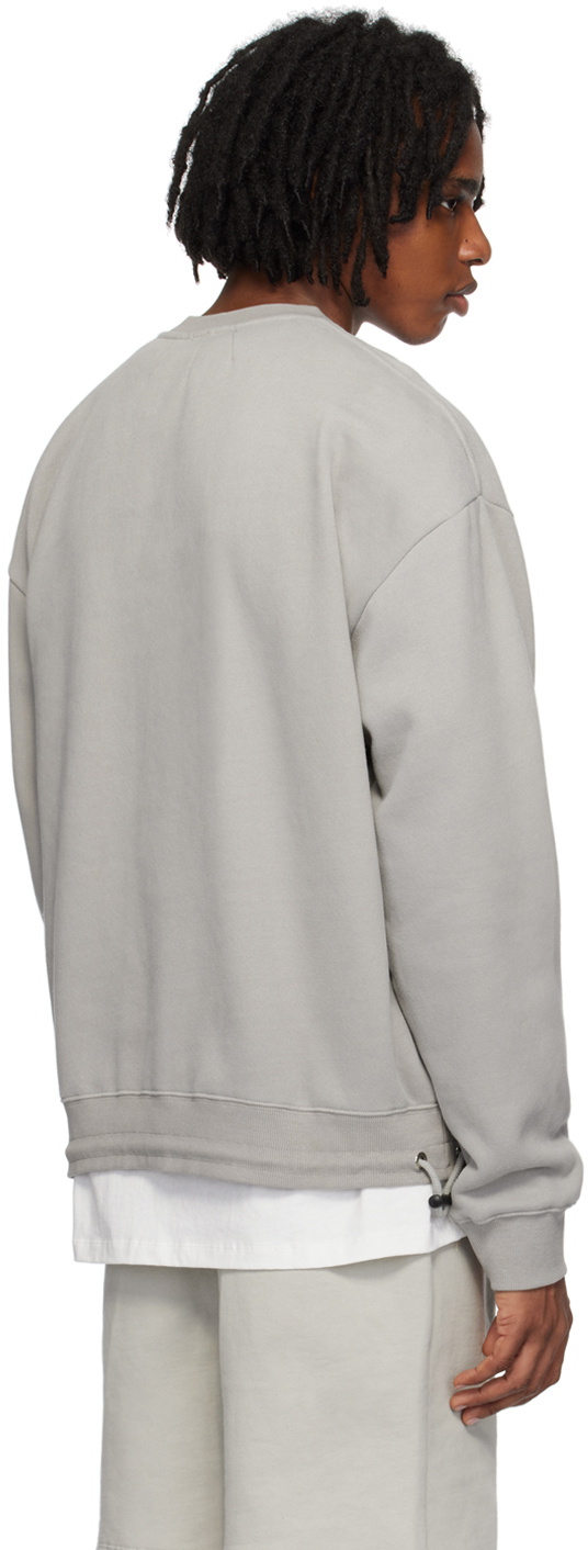RTA Gray Flocked Sweatshirt