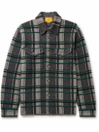 Guest In Residence - Checked Cashmere Overshirt - Gray