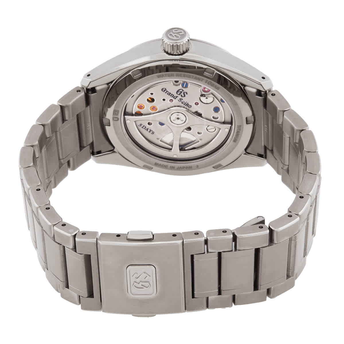 Grand Seiko Titanium Evolution 9 Automatic ''Lake Suwa'' Blue Dial Mens Watch SLGA019G