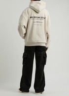 Mki Miyuki Zoku Logo Hooded Cotton-blend Sweatshirt Cream