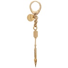 Givenchy Gold Arrow Charm Keychain