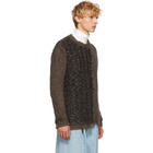 Isabel Benenato Brown Alpaca Sweater