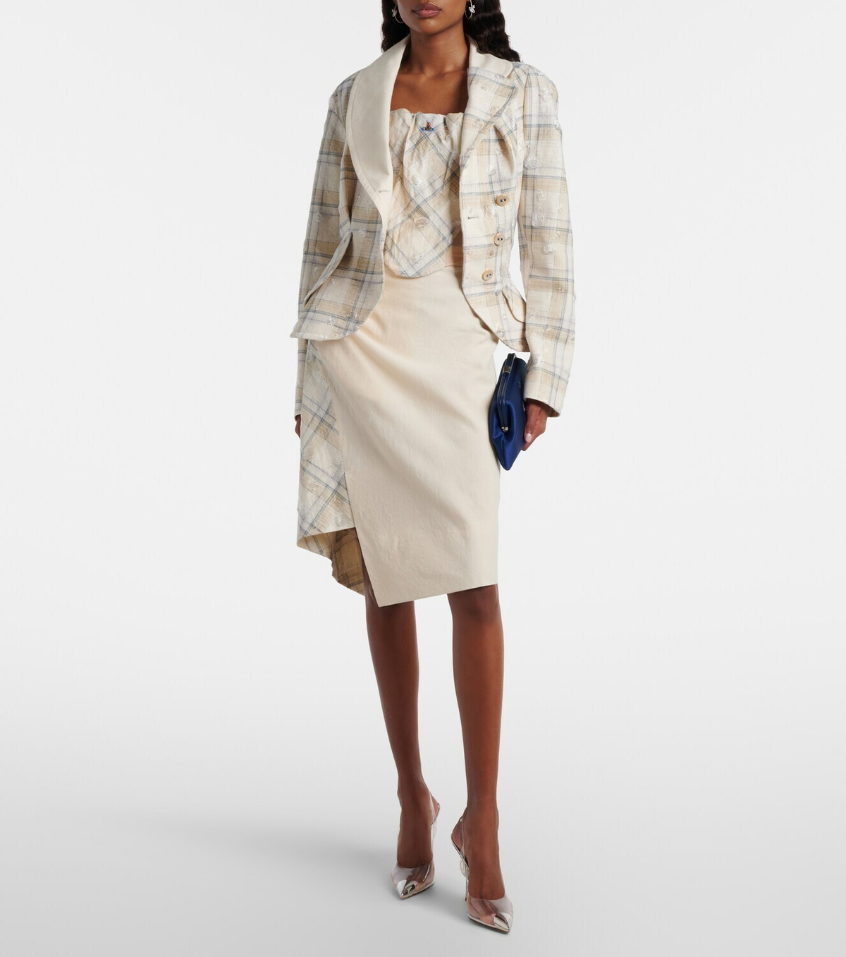 Vivienne Westwood Stormy tartan cotton-blend jacket