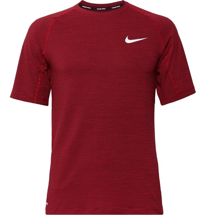 Photo: Nike Training - Pro Slim-Fit Dri-FIT T-Shirt - Red