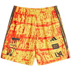 Adidas Los Angeles FC NTS Shorts in Fuchsia/Red/Yellow