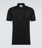 Burberry - TB Monogram cotton and silk polo shirt