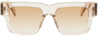 RETROSUPERFUTURE Beige Mega Sunglasses