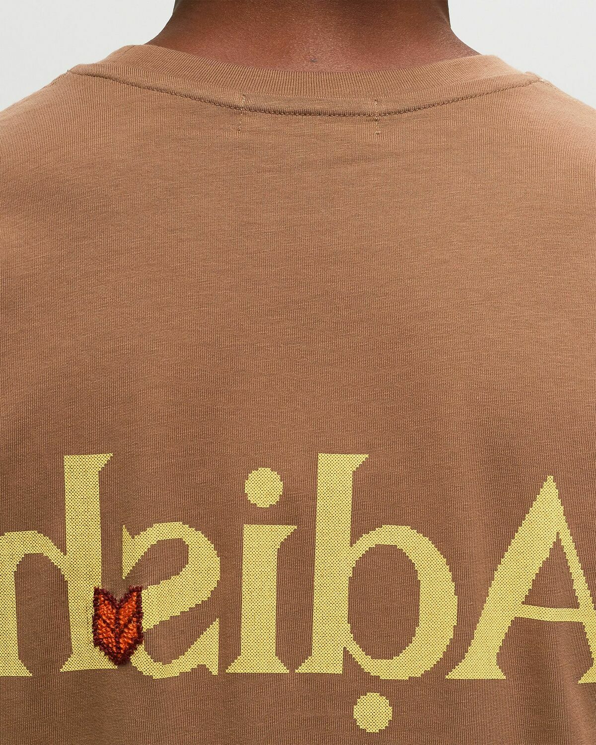 Adish Short Sleeve Zeytoon Logo T Shirt Brown Shortsleeves