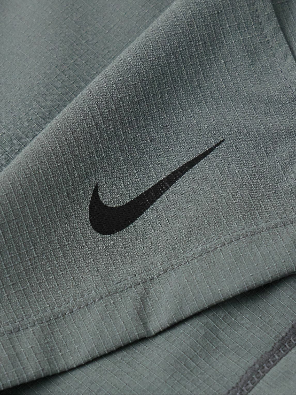 Nike Training - Flex Rep 4.0 Straight-Leg Mesh-Trimmed Dri-FIT Stretch-Ripstop Shorts - Gray
