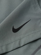 Nike Training - Flex Rep 4.0 Straight-Leg Mesh-Trimmed Dri-FIT Stretch-Ripstop Shorts - Gray