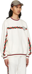 Gucci Off-White Cotton Sweatshirt