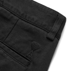 AMI - Cotton-Twill Bermuda Shorts - Black