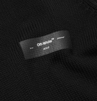 Off-White - Logo-Print Cotton Sweater - Black