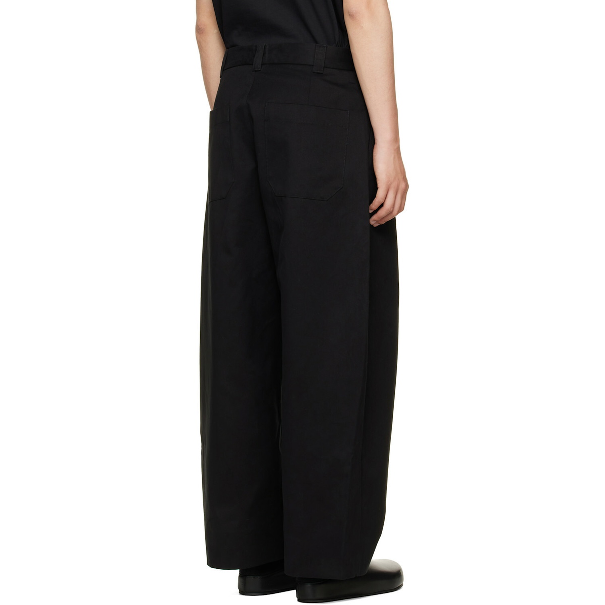 Studio Nicholson Black Sorte Pleated Trousers