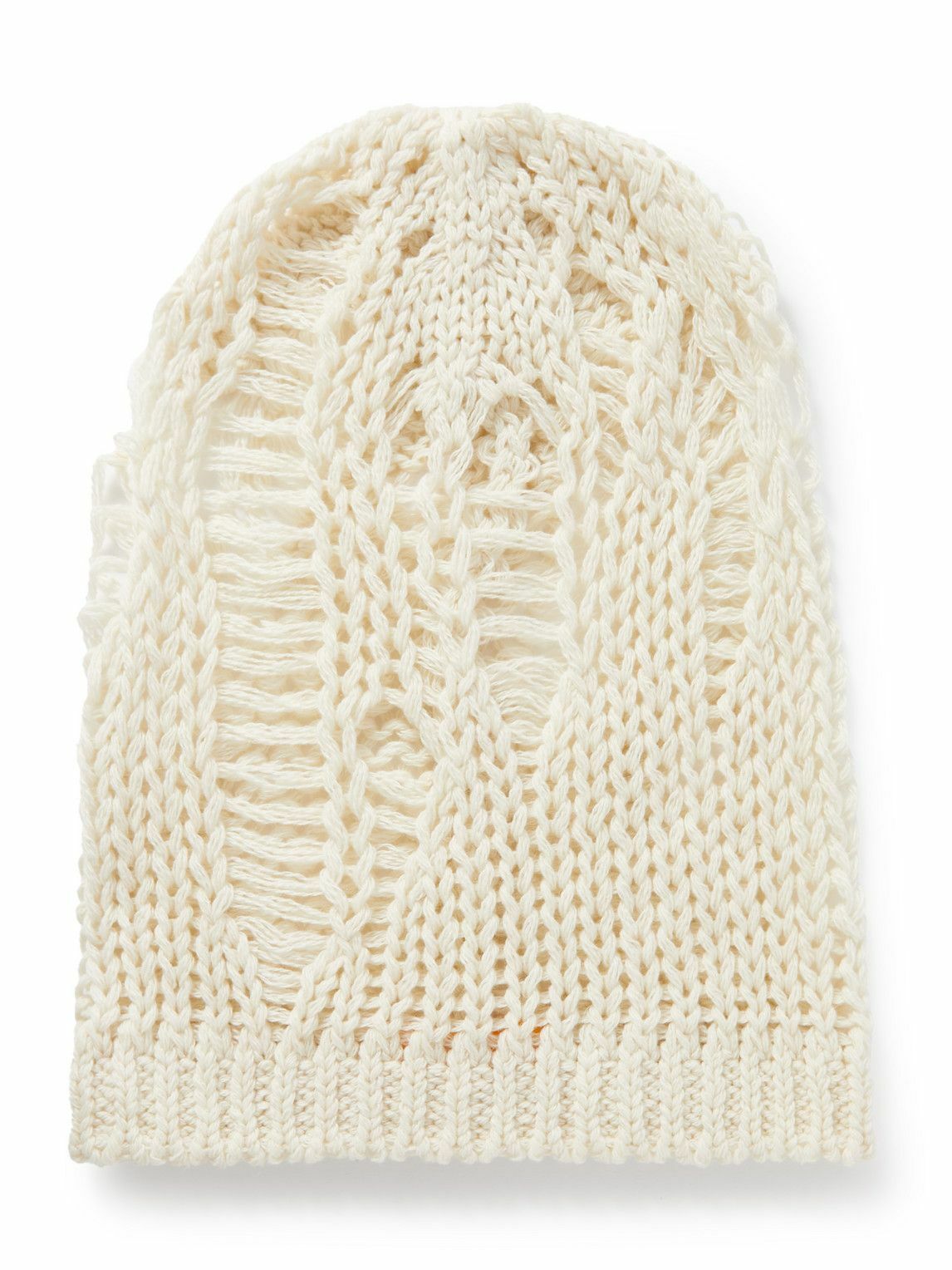 AIREI - Distressed Recycled-Cashmere and Wool-Blend Beanie