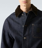 Loewe Corduroy-trimmed denim jacket