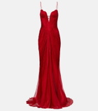 Maria Lucia Hohan Cecilia draped silk gown