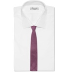 Thom Sweeney - 7cm Cotton-Jacquard Tie - Burgundy