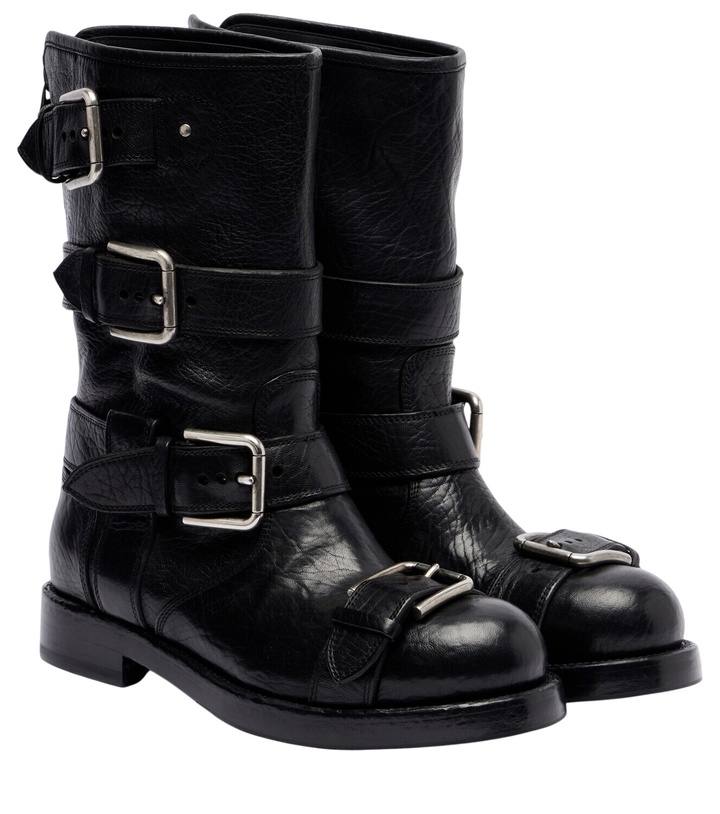 Photo: Dolce&Gabbana Leather biker boots