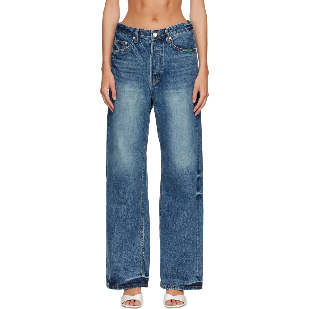 R2W Blue Edric Straight Jeans