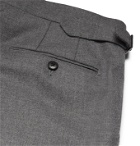 Saman Amel - Wide-Leg Wool and Cashmere-Blend Trousers - Gray