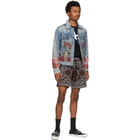 AMIRI Brown Bandana B-Ball Shorts