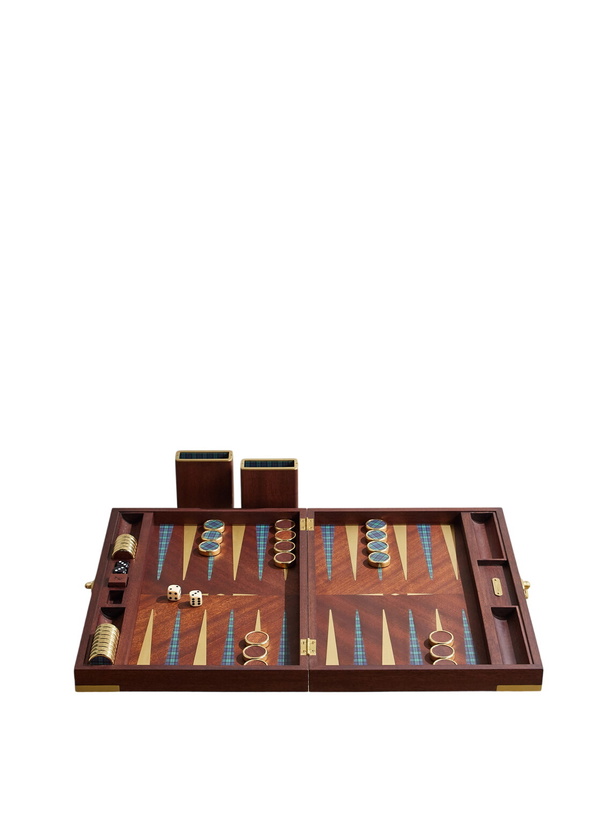 Photo: Ralph Lauren Home - Parkwood Mahogany and Gold-Tone Backgammon and Chequers Set