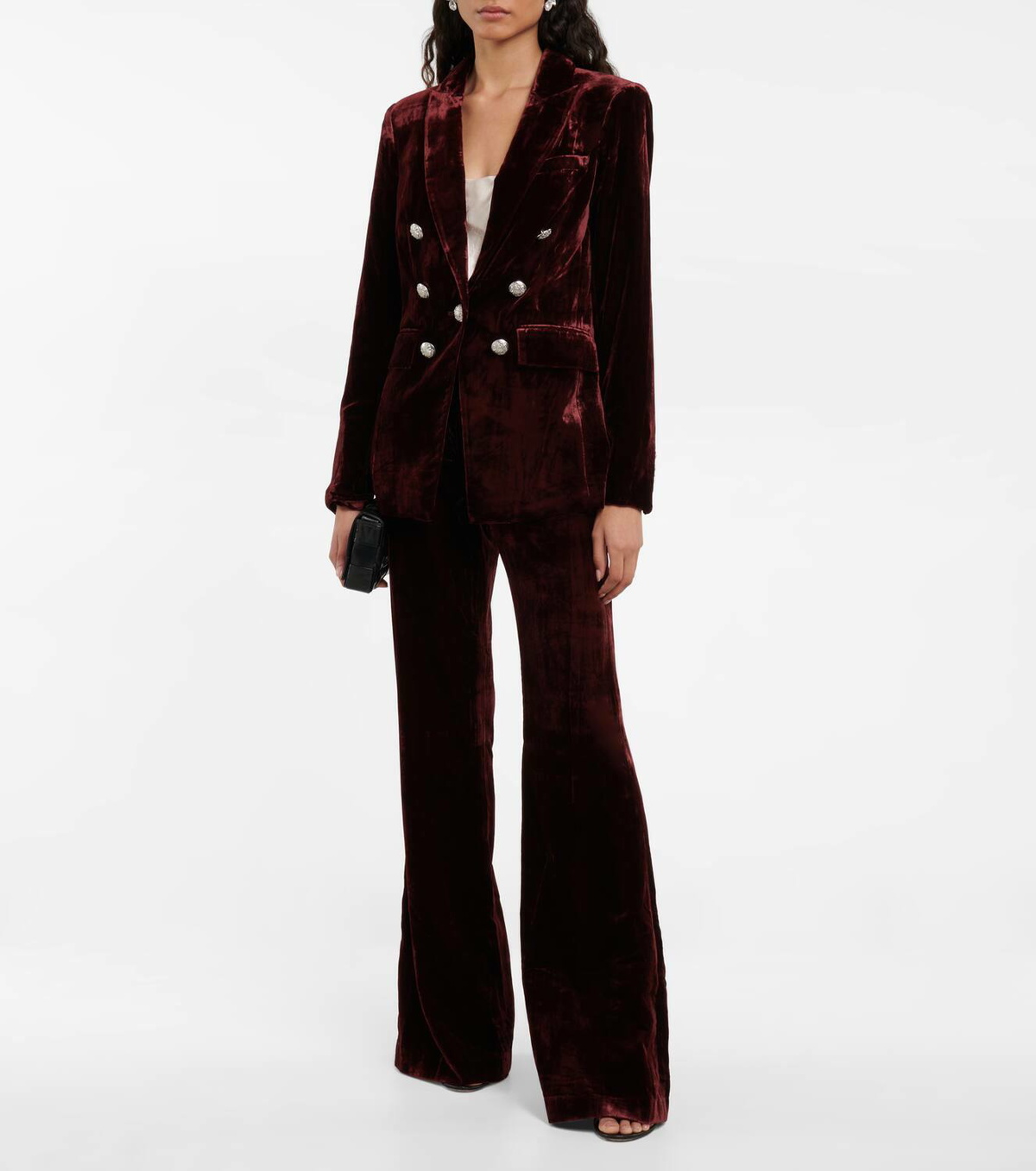 Veronica Beard Gaya Dickey Blazer Jacket Velvet Size 8