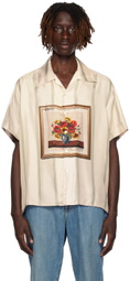 S.S.Daley Off-White Striped Shirt