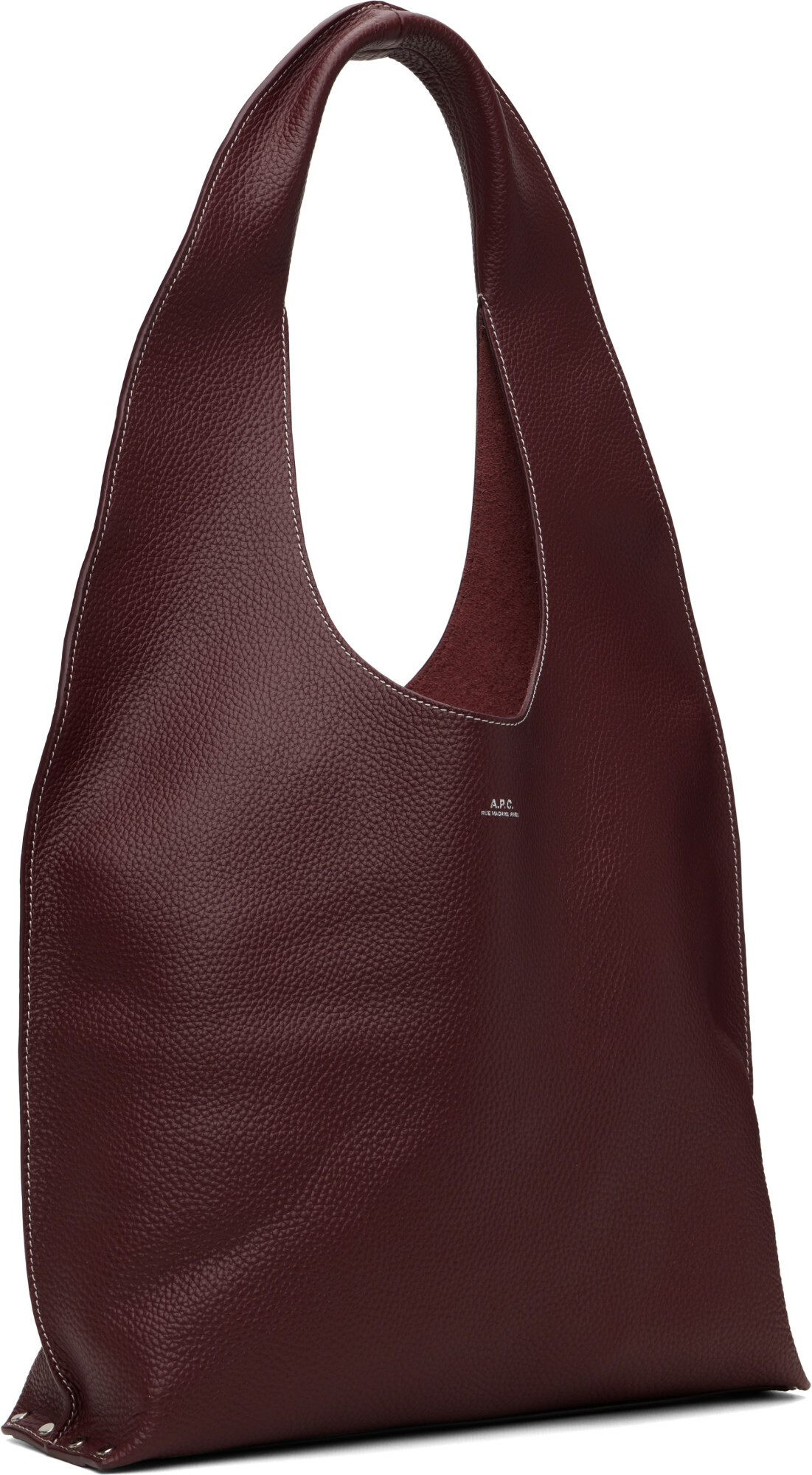 A.P.C. Burgundy Neige Clou Bag