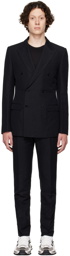 Dolce & Gabbana Black Linen Suit