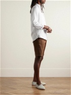 Derek Rose - Monaco 1 Linen Shirt - White