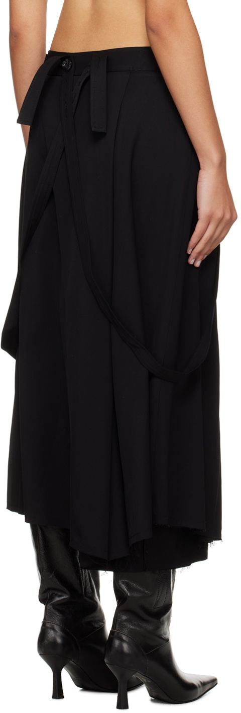 Song for the Mute Black Pleated Midi Skirt