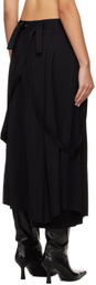 Song for the Mute Black Pleated Midi Skirt